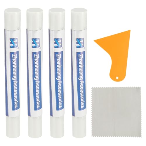 uxcell 4Pcs Wood Filler Sticks,Wood Repair Kit,Warm White - color: Warm White