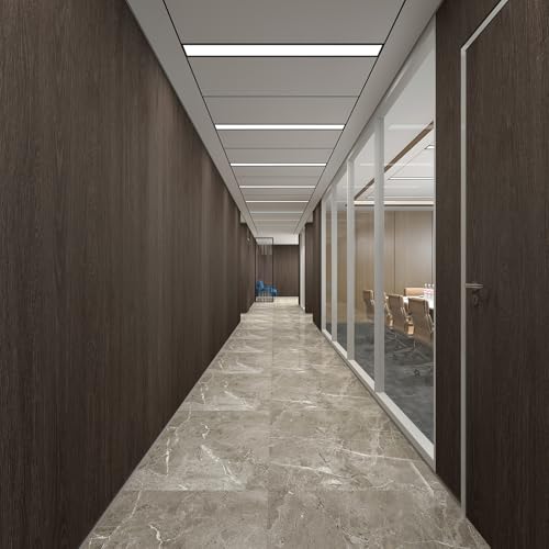 TOTIO 32x315inch Extra Wide Wood Grain Wallpaper Peel Stick Chocolate Brown Dark Walnut Texture Contact Paper Air Guide Slot Design Matte Thickened Self-Adhesive Wall Sticker Waterproof Vinyl Wrap - color: Chocolate Brown, size: 32" x 315"
