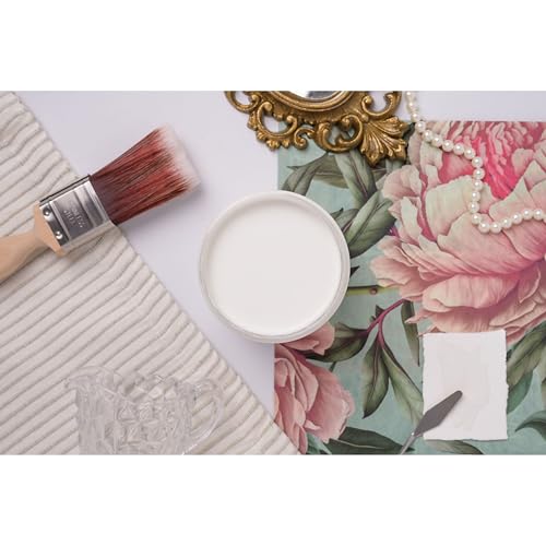 Dixie Belle Silk All-In-One Mineral Paint - Elderflower (4oz) - color: Elderflower, size: 4 Fl Oz (Pack of 1)