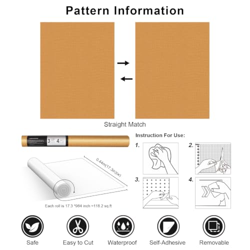 Zeeko Gold Crocodile Wallpaper Peel and Stick 17.3" x 984" - color: Gold, size: 17.3in x 82.02ft