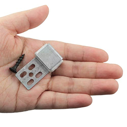 8pcs Couch Spring Repair Kit 5 Holes Fasteners Spring Buckle Spring Fixing Clip with 32pcs Mounting Screws for Sofa/Chair/Couch/Bed Spring Clips Repair Parts