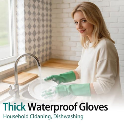 15 Mil Chemical Resistant Nitrile Gloves, Latex free Durable Cleaning Gloves, Resist Acid, Alkali, Solvent and Oil - color: 1 Pair-green, size: X-Large