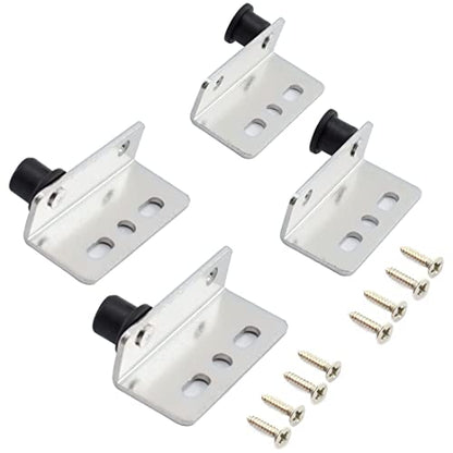 2 Sets Pivot Hinges Silver Heavy Duty Concealed Shaft Door Hinges - color: Silver