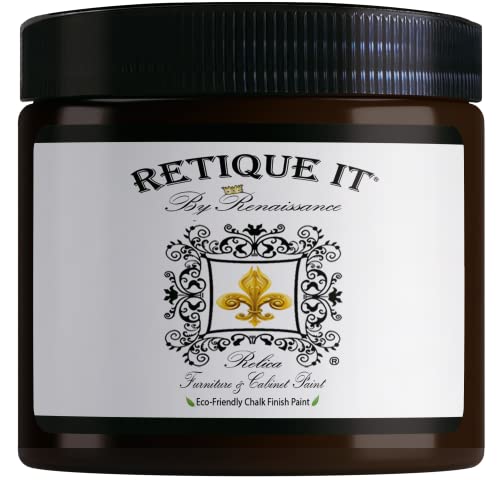Retique It Chalk Furniture Paint by Renaissance DIY, 16 oz (Pint), 14 Arabian Coffee - color: 14 Arabian Coffee, size: 16 Ounce (Pack of 1)