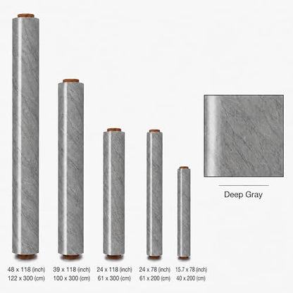 Very Berry Sticker Marble Contact Paper (Deep Gray, 48" x 118", 1 Pack) - color: Deep Gray, size: 48" x 118"
