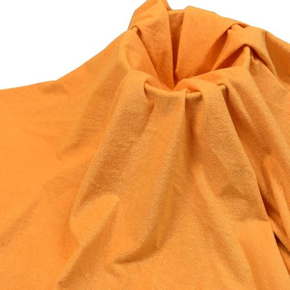 Surf turtle Orange Short Pile Thick Upholstery Fabric, 60" Wide, 1 Yard - color: Orange