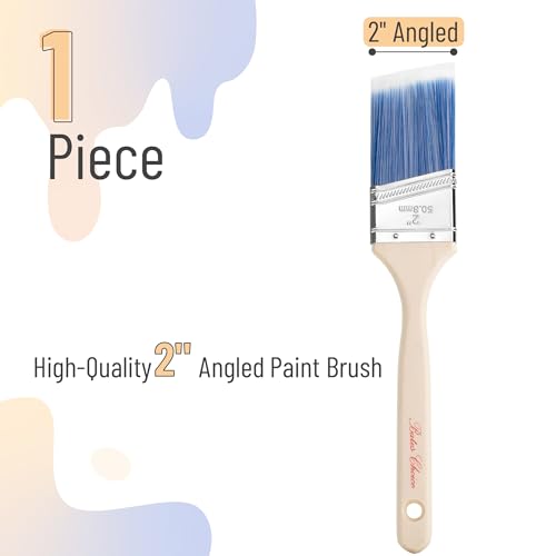 Bates- Paint Brushes, 2-Inch, 1 Pack, Angle Brushes, Treated Wood Handle - color: Wood Handle Angle, size: 1 Pack, 2"