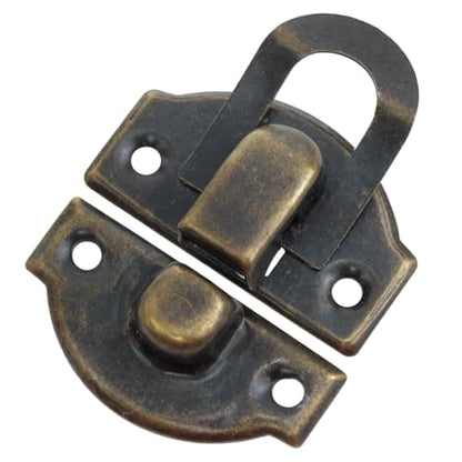 Bronze Duck Billed Latch Mini Small Hinges with Screws 30Pack