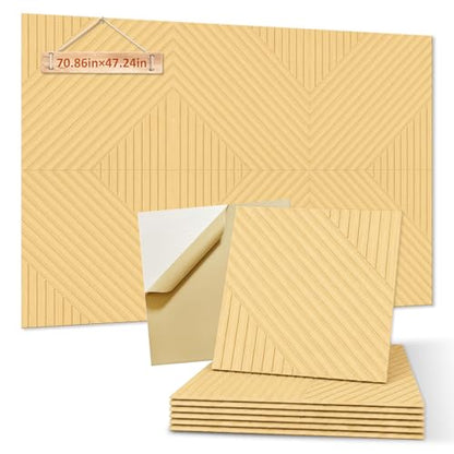 Acoustic Wall Panels, 6 Pack Decorative Art Soundproof Panel