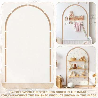 Novabright Unfinished Wood Arch Trim, 60 x 36 Inch, Arch - size: 60 x 36 Inch, style: Arch