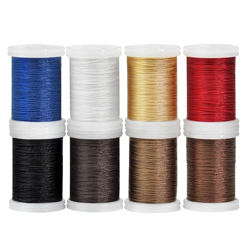 Heavy Duty Upholstery Thread Kit,8 Spools Durable Bonded Nylon,High-Strength & Fade-Resistant,218 Yds/Spool for Sewing Machines,Leather,Denim,DIY Crafts,Common Colors - color: Common Colors