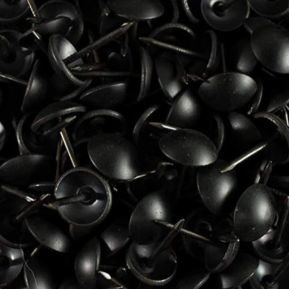 decotacks® Matt Black Upholstery Nails/Tacks 7/16in - 100 Pcs [Matt Black] DX0511MBL