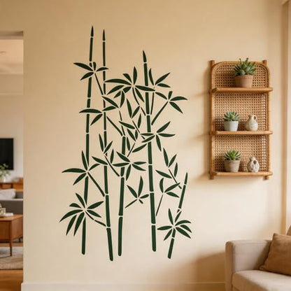 TIAMECH A4 Reusable Oriental Bamboo Tree Stencil for Painting - style: Oriental Bamboo Tree