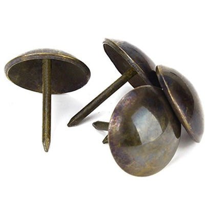 Ogrmar 50PCS Antique Upholstery Tacks for Furniture Round Large-Headed Nail