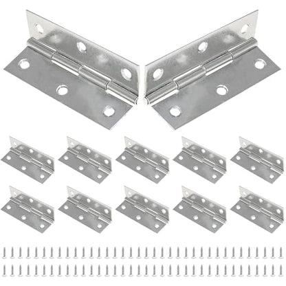 Piutouyar 12 Pack Butt Hinge 2.5 Inch Mini Hinges, Silver - size: 2.5 Inch