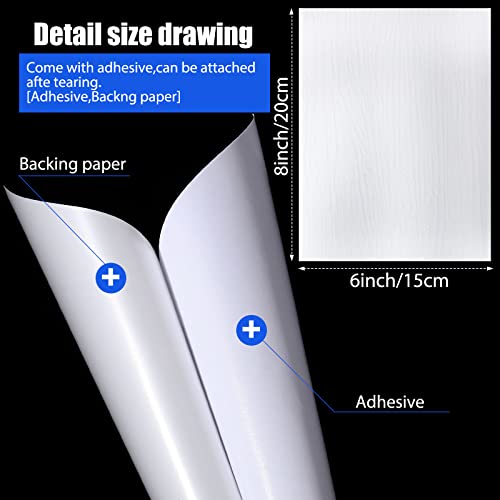 Mudder 20 Pieces Vinyl Siding Repair Kit 6 x 8 in Fence Repair Kit,White B - color: White B