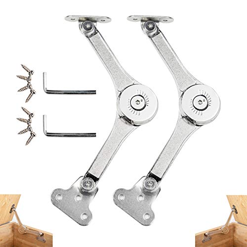 Toy Box Hinges Soft Close - Lid Support Heavy Duty Chest Soft Close Hinges for Wooden Box, Support 50lb/2pcs (APFFSY)