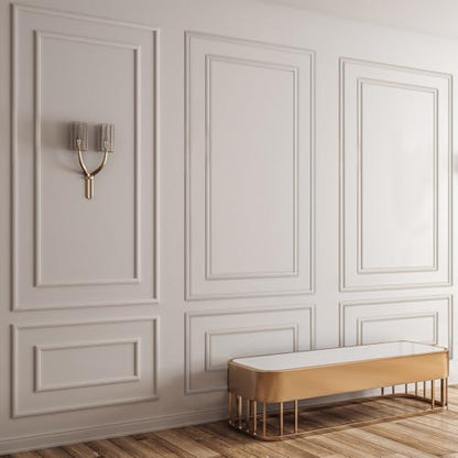 Pangda 3 Set Peel and Stick Wall Molding Kit Panel, 31x54 in - size: 31x54 in