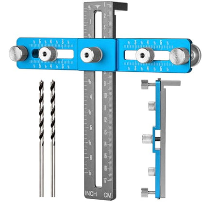 Cabinet Hardware Jig,Cabinet Hardware Template for Knobs,Handle and Pull,Cabinet Handles Template Tool for Drawer Cabinet Installation - style: Drilling Jig