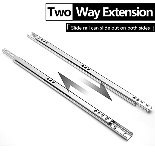 12 Inch Drawer Slides, 0.7" Wide, Pack of 2 - color: Style 1, size: 12" - 2PCS