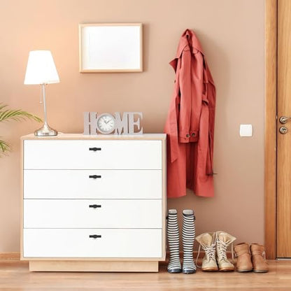 15 Pack Black Cabinet Handles, 2" Overall Length Cabinet Pulls - color: Black, size: Single Hole