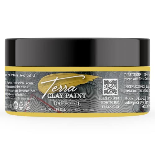 Dixie Belle Paint Company Terra Clay Paint - Daffodil (4oz) - color: Daffodil, size: 4 Fl Oz (Pack of 1)