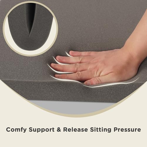 AddGrace 4 Pack High-Density Upholstery Foam Padding for Chairs 20"x20"x2"
