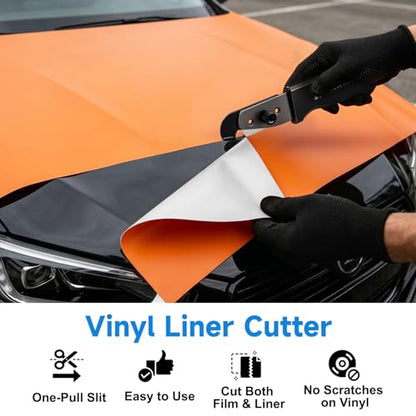 TECKWRAP Vinyl Backing Cutter Knife for Car Wrap, Wallpaper with 10 Blades