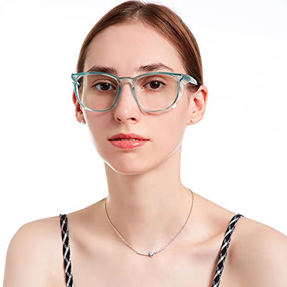 TOREGE Safety Goggles, Stylish Lightweight Safety Glasses With Anti-Fog And Anti-Blue Light Lenses, Light Green - color: Light Green&clear Lens