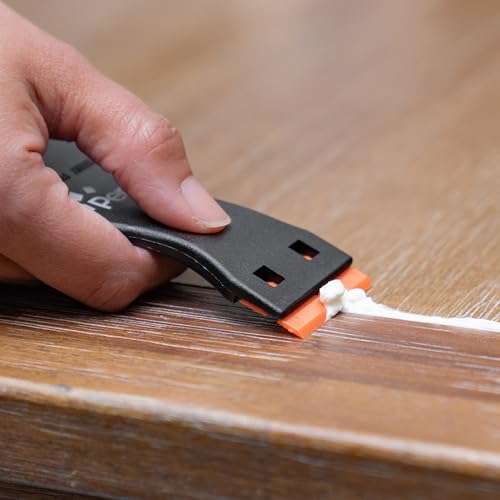 Perco Plastic Non-Scratch Razor Blade Scraper with 10 Extra Plastic Blades - size: Scraper