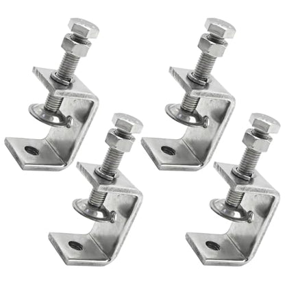 4Pcs 304 Stainless Steel C Clamp, C Type Tiger Clamp with Screws for Woodworking (85mm 4Pcs)