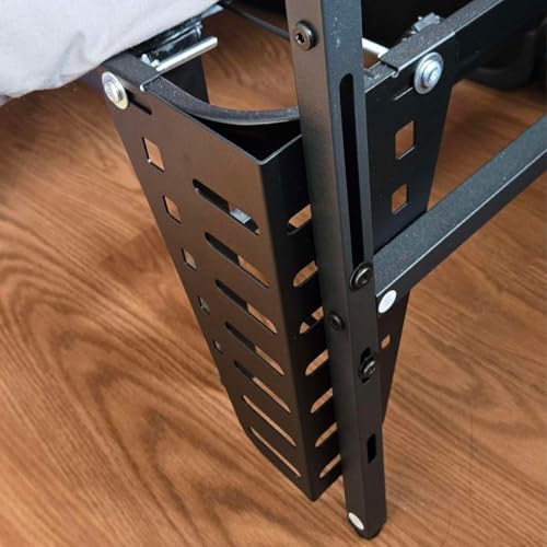 4pcs Headboards Brackets for Metal Bed Frame Headboard Mounting Bracket Headboard Attachment Kit Compatible with14,16,18inches Headboards - color: Black-4PCS