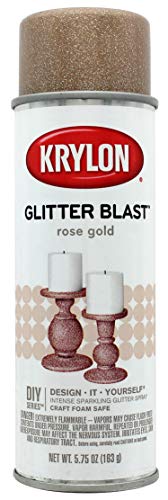 Krylon Blast Glitter Spray Craft Projects Aerosol Paint, 5.75 Ounce (Pack of 1), Rose Gold - color: Rose Gold, size: 5.75 Ounce (Pack of 1)