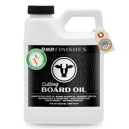 RMP Finishes Plant-Based Cutting Board Oil for Cutting Boards, Wood Butcher Block, Charcuterie, Vegan, Food Grade Finish, 16 fl oz - size: 16 Fl Oz