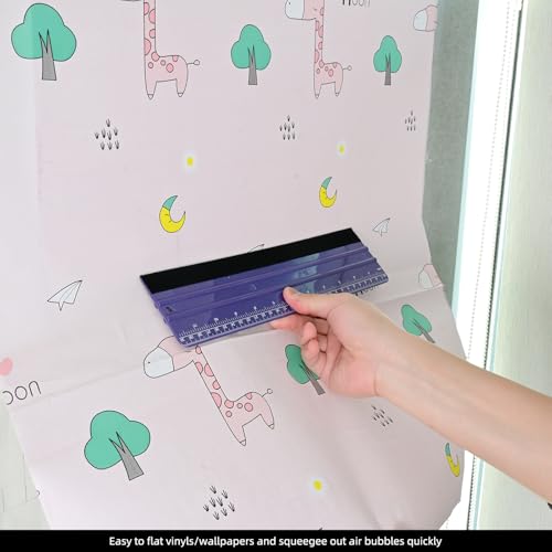 EHDIS Wallpaper Smoothing Tool Kit Wallpaper Smoothing Brush Large Wallpaper Squeegee for Applying Peel and Stick Wallpaper, Vinyl Backsplash Tile,Smoothing Wallcovering