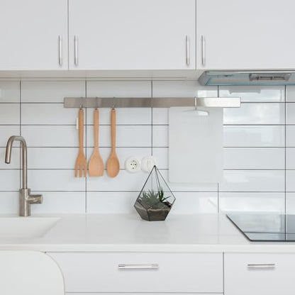 10 Pack 3.75 Inch Brushed Satin Nickel Kitchen Cabinet Handles - color: Brushed Satin Nickel, size: 3-3/4'' Hole Center(96mm)