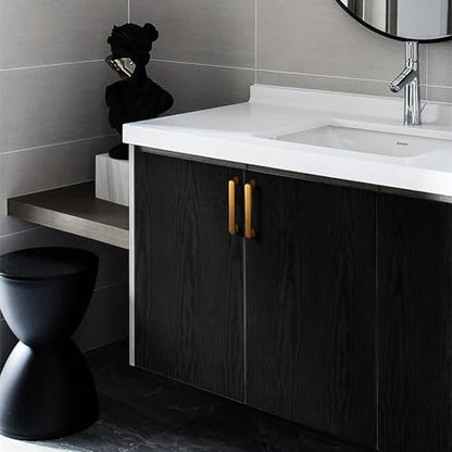 Black Wood Grain Wallpaper Contact Paper for Cabinets 118’’17.7’’ - size: 17.7"W x 118"L