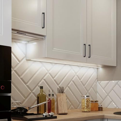 HOME EDIT Matte Black Cabinet Handles Zinc Pulls 7 Inch 10 Pack - color: Matte Black, size: 7 inches Hole Center