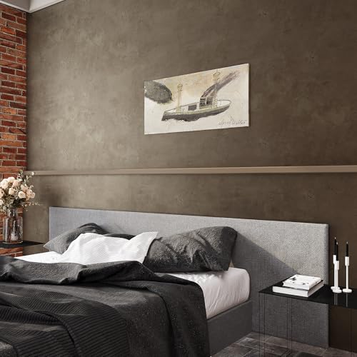 VaryPaper 15.7''x78.7'' Metallic Brown Concrete Wallpaper Peel and Stick Textured Concrete Contact Paper for Walls Removable Self Adhesive Waterproof Cement Wallpaper for Countertops Bedroom Bathroom - size: 15.7" x 78.7"