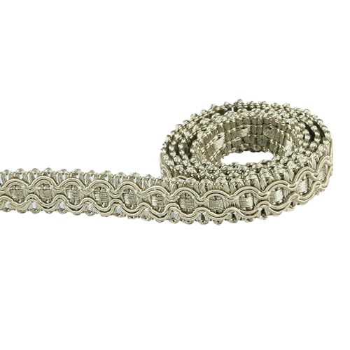 10 Yard 0.7 Inch Gimp Braid Trim, Dark Beige - color: Dark Beige