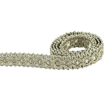 10 Yard 0.7 Inch Gimp Braid Trim, Dark Beige - color: Dark Beige