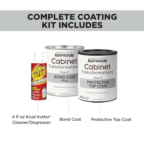 Rust-Oleum Cabinet Transformations Complete Coating Kit, Black - color: Satin Black