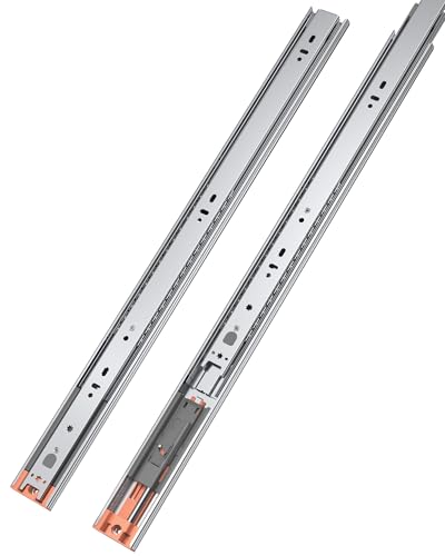 Chibery 6 Pairs 16 Inch Side Mount Soft Close Drawer Slides, Heavy-Duty Full Extension Kitchen Cabinet Drawer, 100LB Load Capacity, Slow Quiet Self Closing, Metal Ball Bearing Dresser Glides Runners