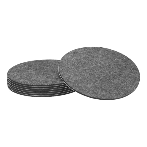 uxcell 8Pcs Non Slip Furniture Pads 9.5" Self Adhesive(Gray 0.2" Thk) - color: Grey, size: 9.5" x 0.2"