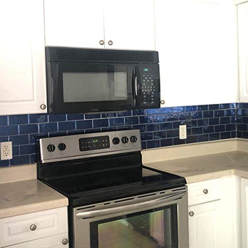 STICKGOO 10-Sheet Backsplash Peel and Stick Subway Tile(Thicker Design) - color: Deep Blue