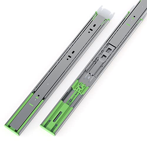 FivePears 2 Pairs 16 Inch Heavy Duty Soft Close Drawer Slides, 150 Lb Load Capacity Full Extension Ball Bearing Side Mount Drawer Runner, Rv Tool Box Kitchen Cabinet Drawer Self Closing Glide Rails - size: 16 Inch