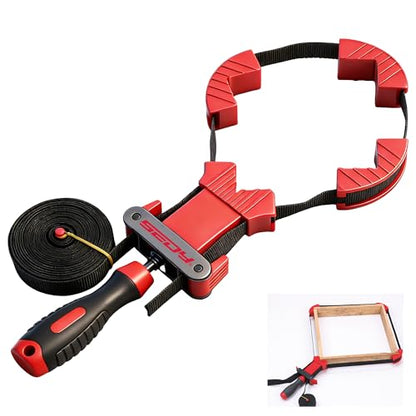 SEDY 13 ft. Belt Band Clamp Strap Clamp for Woodworking, Quick Release Frame Clamps with 90-Degree Corner Pieces
