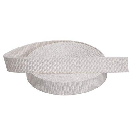 COTOWIN 3/4" Wide Thick Heavy Cotton Webbing，6 Yards (Natural, 3/4") - size: 3/4"