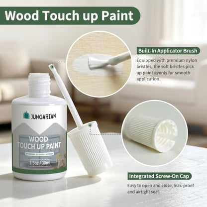 Wood Touch Up Paint Pen Wood Paint for Furniture, Black, 1.5OZ