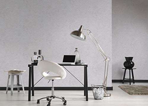 A.S. Création Plain Wallpaper Elements Non-Woven 10.05 m x 0.53 m Grey Made in Germany 369114 36911-4 - color: Blue Grey